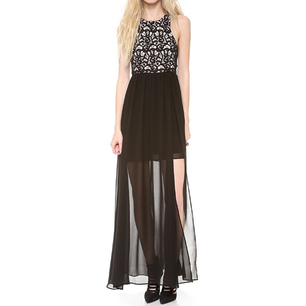 Dulcet maxi dress black size 0